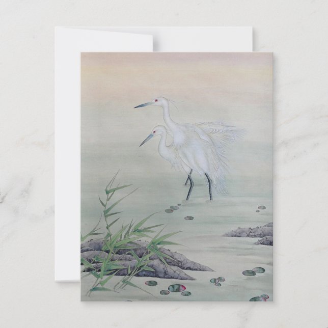 Cranes in Chinese River  (Front)