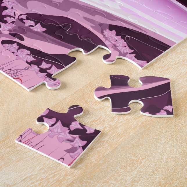 Cranes in the Korean Garden Jigsaw Puzzle (Side)