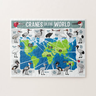 Cranes of the World Jigsaw Puzzle