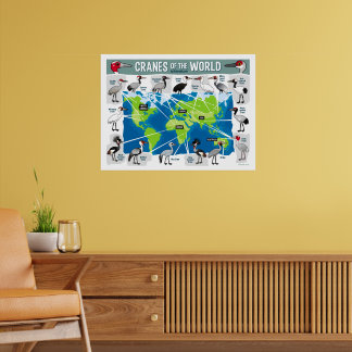 Cranes of the World Poster