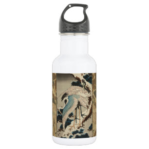 Cranes on a Snow Covered Pine Hokusai 532 Ml Water Bottle