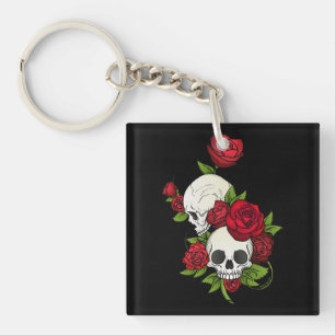 Crânes Roses Día de Muertos