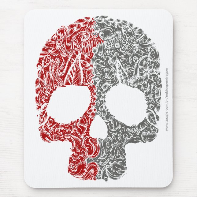 Crânio Stille Mouse Pad (Front)