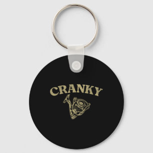 Crankbait Fishing Lure Funny Cranky Men Fishing Keychain