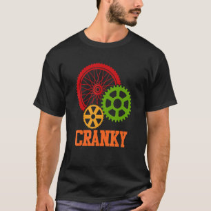 Cranky Bicycle Cycling Cycle Riding Biking Graph T-Shirt