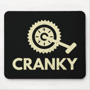 Cranky / Bicycle/ Cyclist Mouse Pad