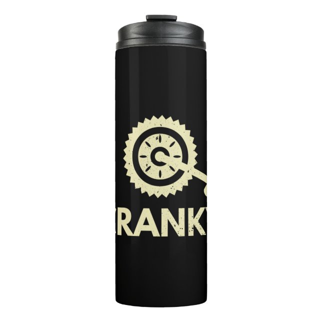 Cranky / Bicycle/ Cyclist Thermal Tumbler (Front)
