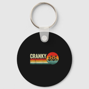 Cranky Car Engine Crankshaft Fathers Day Dad Men H Keychain