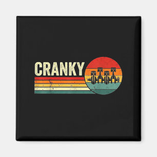 Cranky Car Engine Crankshaft Fathers Day Dad Men H Magnet