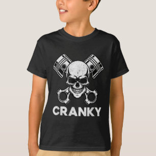 Cranky Car V8 Engine Crankshaft Cars Lover, Mechan T-Shirt
