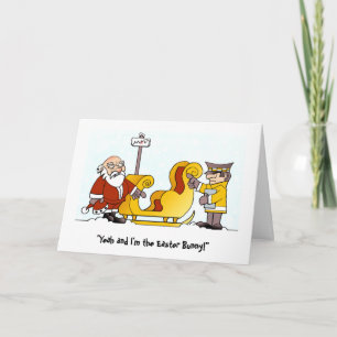 Cranky Christmas Card. Holiday Card