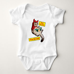 Cranky Devil Cat Baby Bodysuit