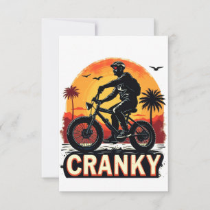 Cranky: Energise Your Ride – Fun Biker Tee 