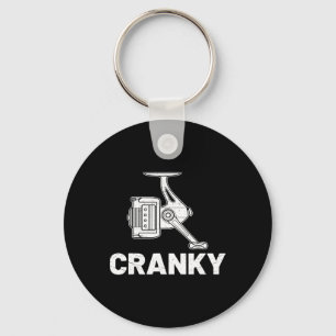 Cranky Fishing Reel Keychain