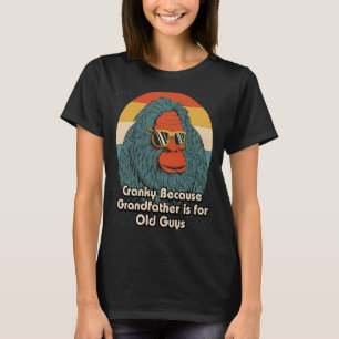 Cranky Grandfather for Old Guys Dad Jokes Fathers  T-Shirt