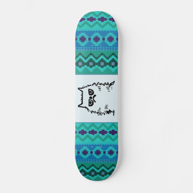 Cranky Grump Cat Skateboards, Skateboard Deck (Recto)
