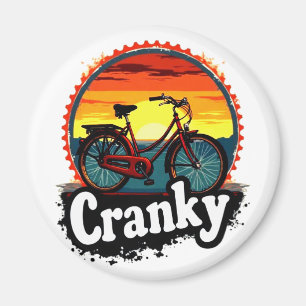 Cranky Sunset Bicycle Tee – Energise Your Ride Magnet