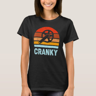 Cranky Vintage Sun Bicycle Cycling T-Shirt