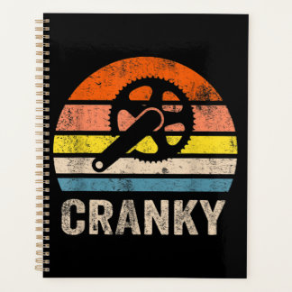 Cranky Vintage Sun Funny Bicycle Lovers Cycling Planner