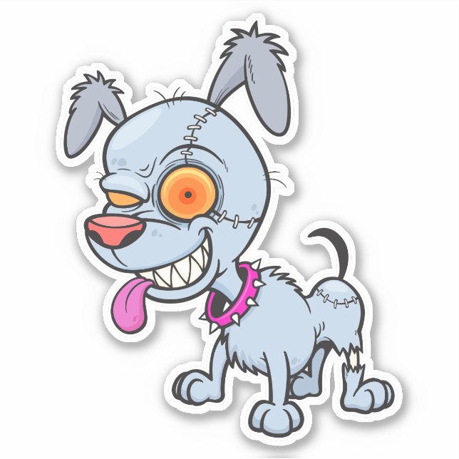Cranky Zombie Dog Illustration (Front)