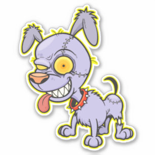 Cranky Zombie Dog Illustration Art