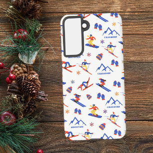 Cranmore Mount New Hamphire Ski Snowboard Pattern Samsung Galaxy Case
