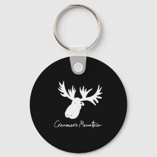 Cranmore Mountain New Hampshire Moose Antlers Ski Keychain
