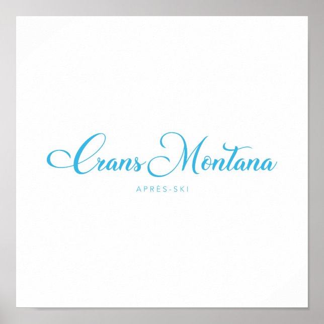 CRANS-MONTANA Apres-Ski Poster (Front)