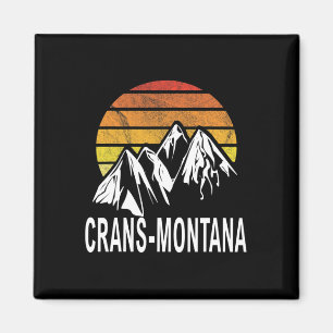 Crans-montana Swiss Alps Switzerland Ski Resort Sn Magnet