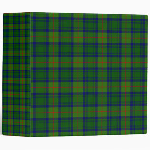 Cranstoun tartan green blue plaid binder