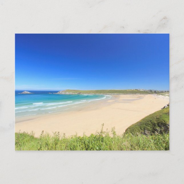 Crantock Bay Postcard (Front)