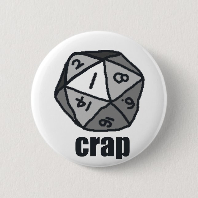 Crap 2 Inch Round Button (Front)