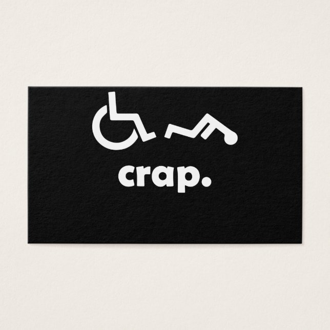 Crap Handicap Funny En Fauteuil Roulant Tee Handic (Devant)