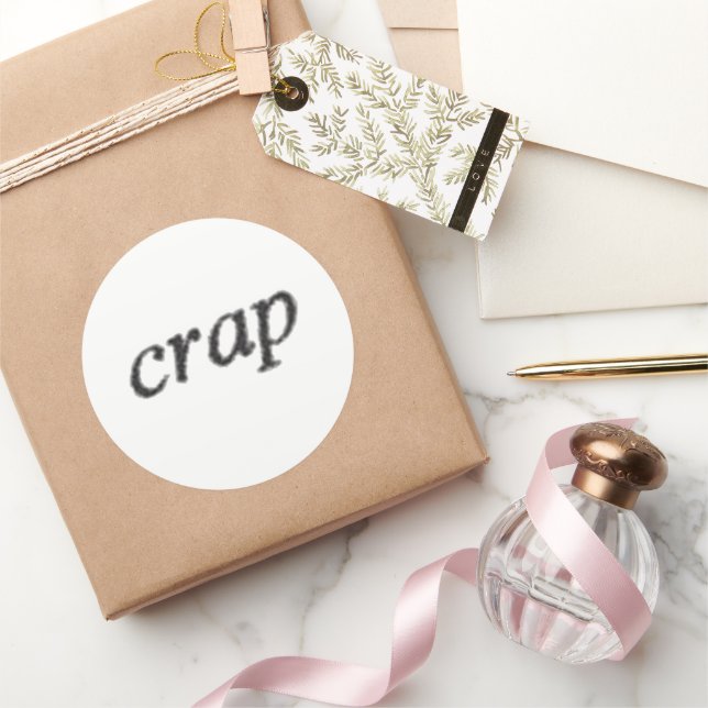 Crap mat autour de gros autocollants (Cadeaux)