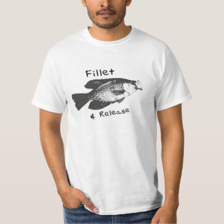 crappie fish shirt fillet and release
