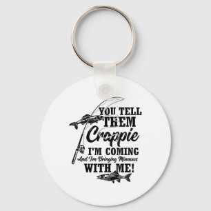 Crappie Fishing Angler Keychain