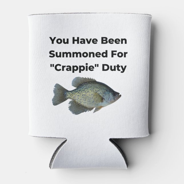 Crappie Fishing Can Cooler (Front)