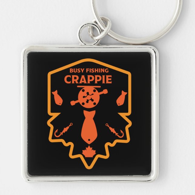 Crappie Fishing Canada Keychain (Front)