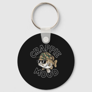 Crappie Fishing Crappie Mood Funny Gift Sarcastic Keychain