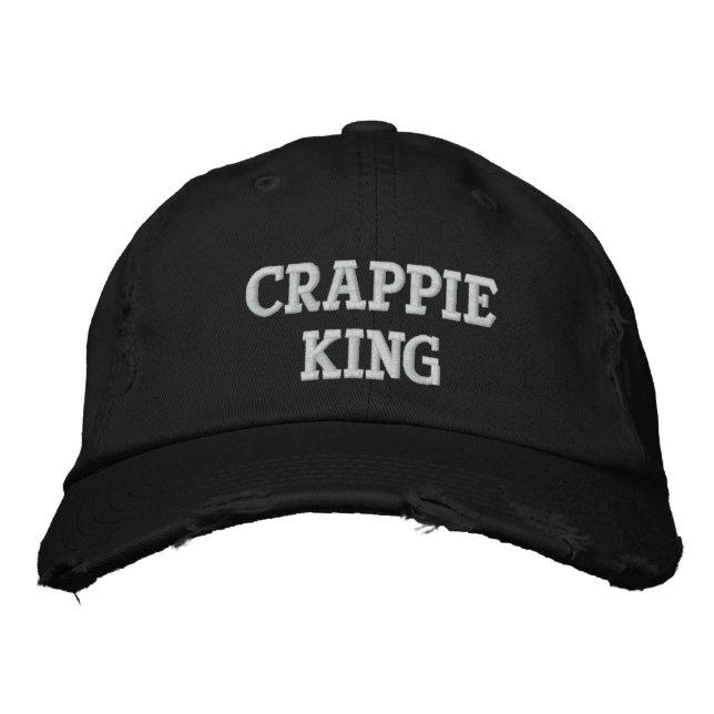 Crappie King - Casquette brodé personnalisable (Devant)