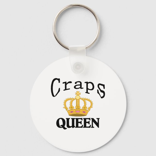 Craps Queen Keychain (Front)