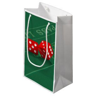 Craps Table With Las Vegas Dice Small Gift Bag