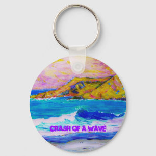 crash of a wave keychain