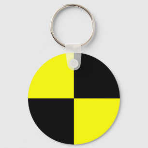 crash test dummies symbol sign car accident keychain