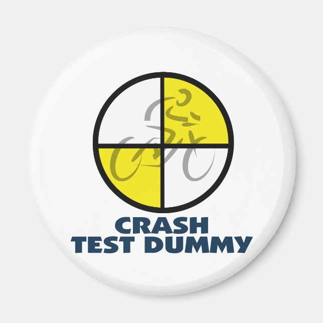 CRASH TEST DUMMY - bike Magnet (Front)