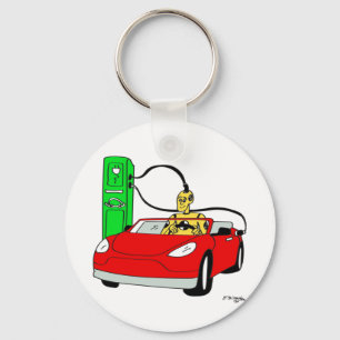 Crash Test Dummy & Car Recharging Keychain
