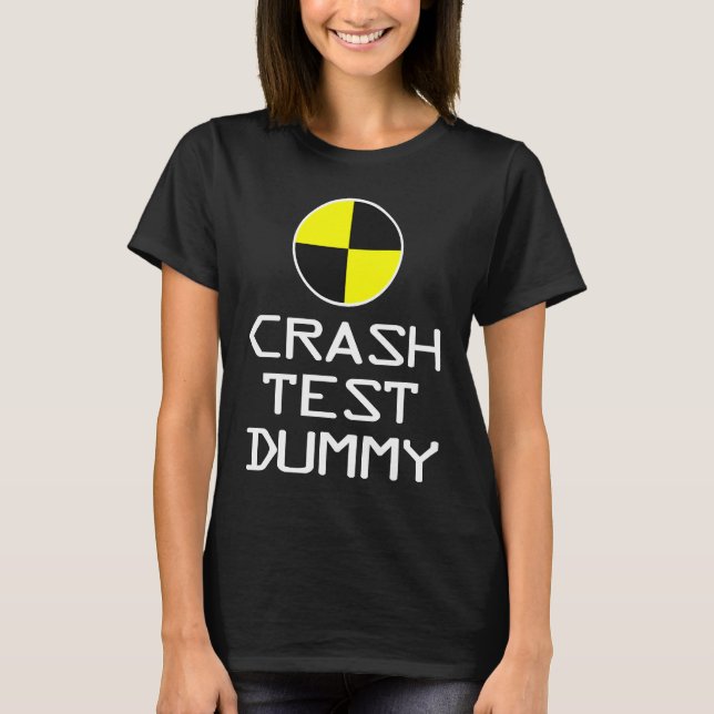 Crash Test Dummy Last Minute Costume Halloween T-Shirt (Front)