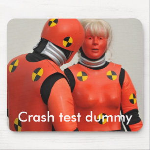 Crash test dummy mousemat mouse pad