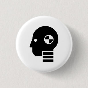 Crash Test Dummy Pictogram Button