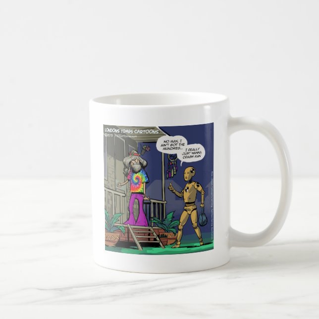 Crash Test Hippie Funny Coffee Mug (Right)